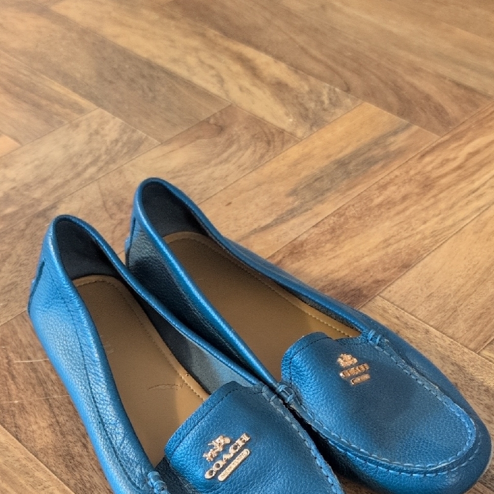 Coach Women's Blue Loafers